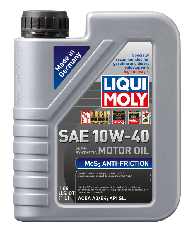 LIQUI MOLY 1L MoS2 Anti-Friction Motor Oil 10W40 - Bull Strap