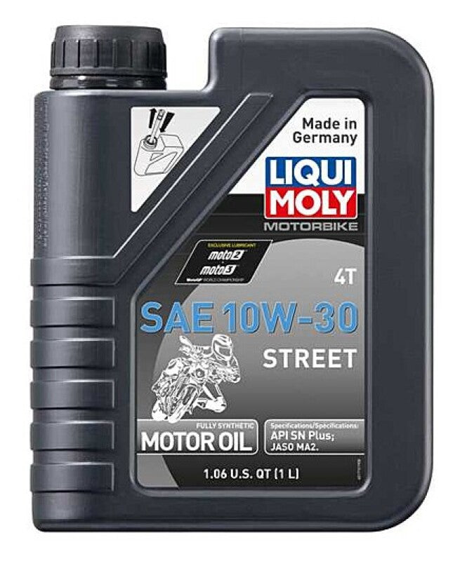 LIQUI MOLY 1L Motorbike 4T SAE 10W30 Street - Bull Strap