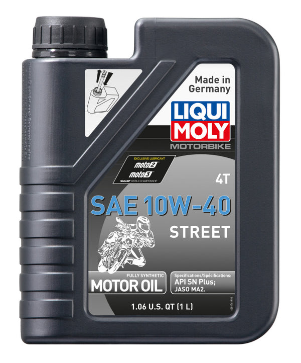 LIQUI MOLY 1L Motorbike 4T SAE 10W40 Street - Bull Strap