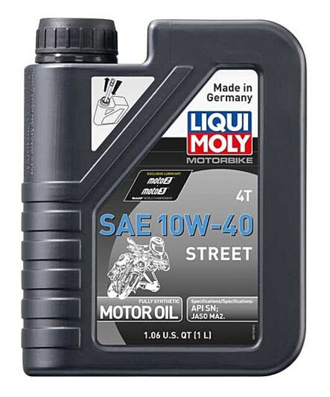 LIQUI MOLY 1L Motorbike 4T SAE 10W40 Street - Bull Strap