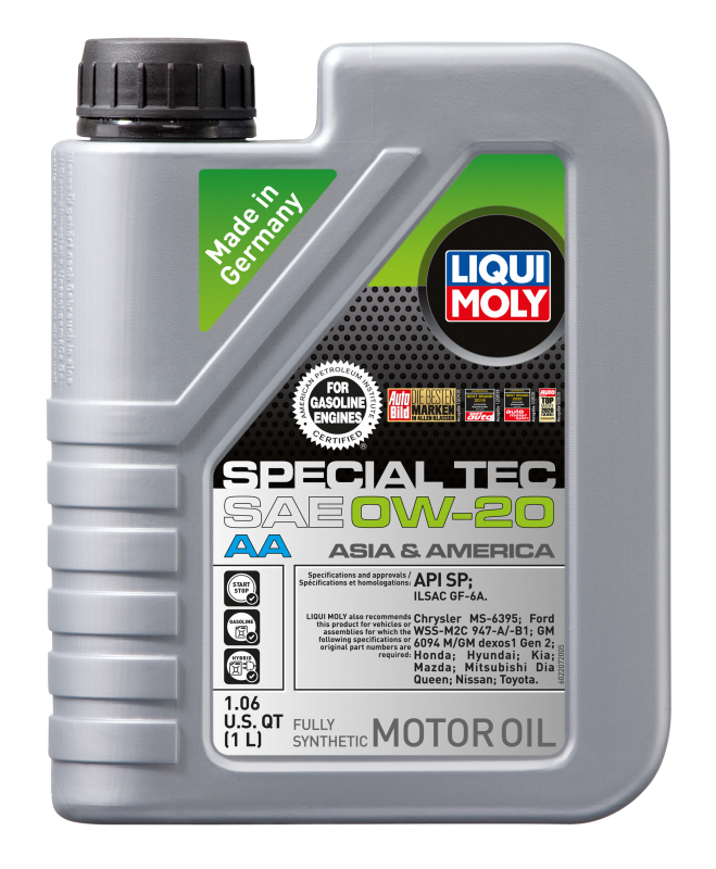 LIQUI MOLY 1L Special Tec AA Motor Oil SAE 0W20 - Bull Strap