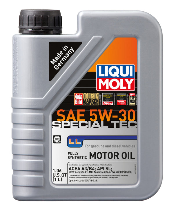 LIQUI MOLY 1L Special Tec LL Motor Oil SAE 5W30 - Bull Strap