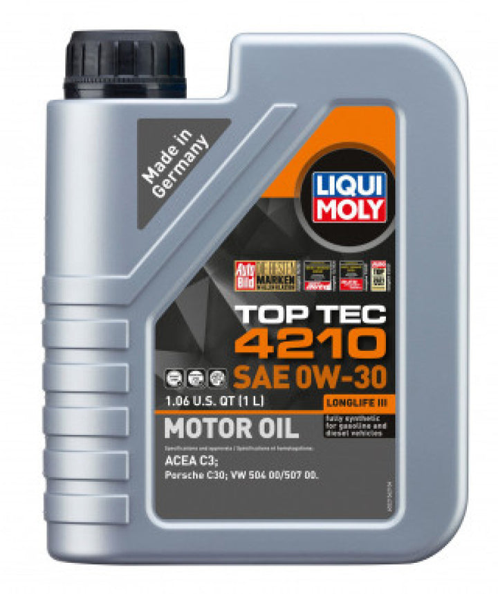 LIQUI MOLY 1L Top Tec 4210 Motor Oil SAE 0W30 - Bull Strap