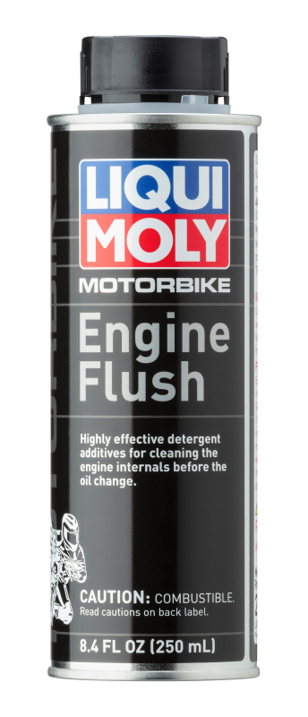 LIQUI MOLY 250mL Motorbike Engine Flush - Bull Strap