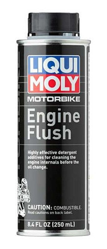 LIQUI MOLY 250mL Motorbike Engine Flush - Bull Strap