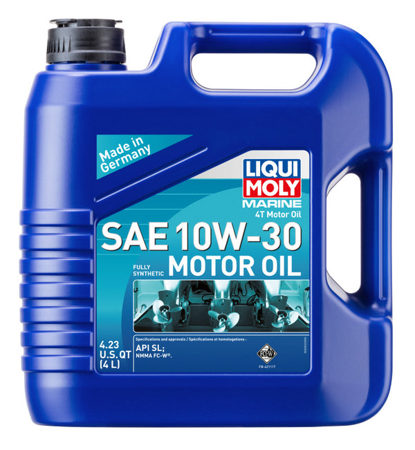LIQUI MOLY 4L Marine 4T Motor Oil SAE 10W30 - Bull Strap