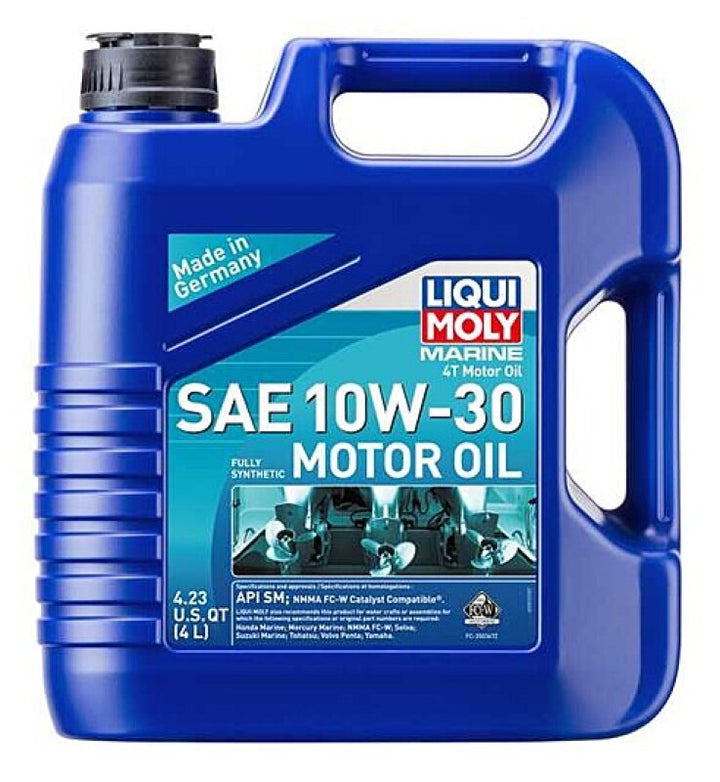 LIQUI MOLY 4L Marine 4T Motor Oil SAE 10W30 - Bull Strap