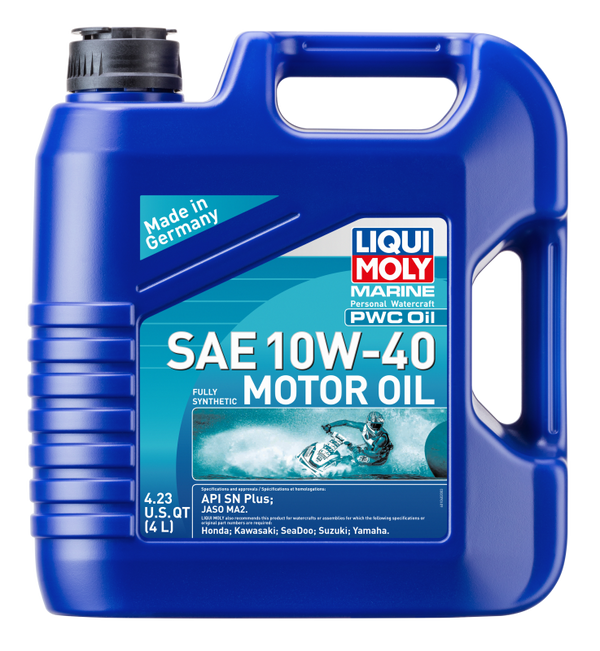 LIQUI MOLY 4L Marine PWC Motor Oil SAE 10W40 - Bull Strap