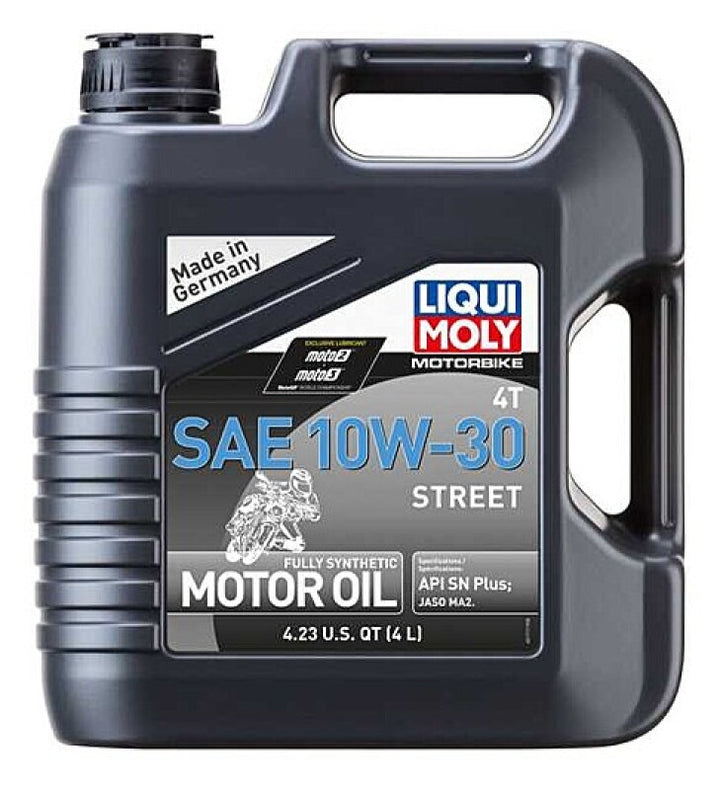 LIQUI MOLY 4L Motorbike 4T SAE 10W30 Street - Bull Strap