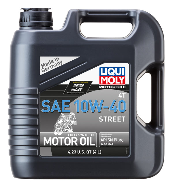LIQUI MOLY 4L Motorbike 4T SAE 10W40 Street - Bull Strap