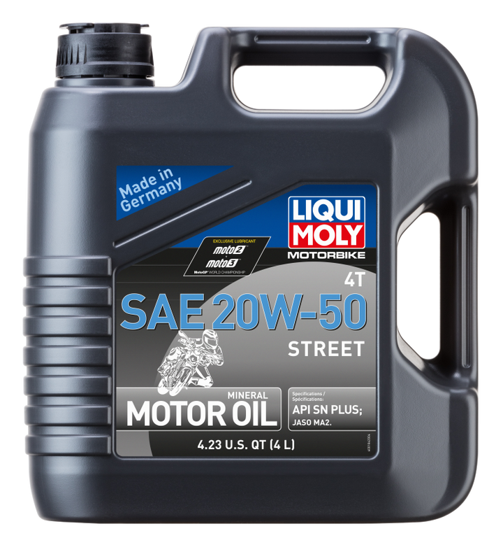 LIQUI MOLY 4L Motorbike 4T SAE 20W50 Street - Bull Strap