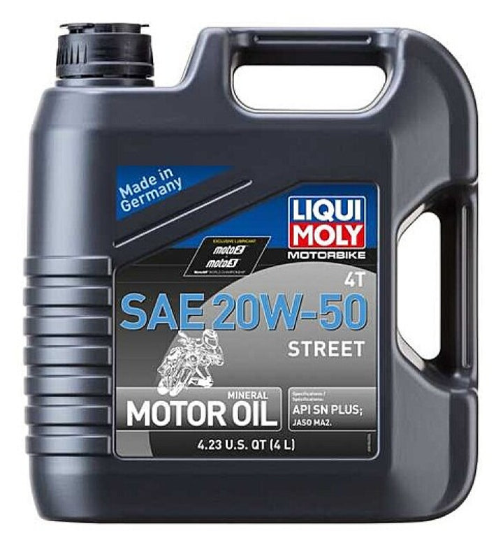 LIQUI MOLY 4L Motorbike 4T SAE 20W50 Street - Bull Strap