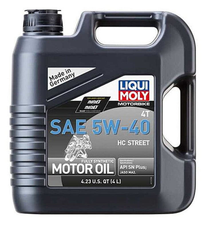 LIQUI MOLY 4L Motorbike 4T SAE 5W40 HC Street - Bull Strap