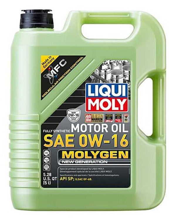LIQUI MOLY 5L Molygen New Generation Motor Oil SAE 0W16 - Bull Strap