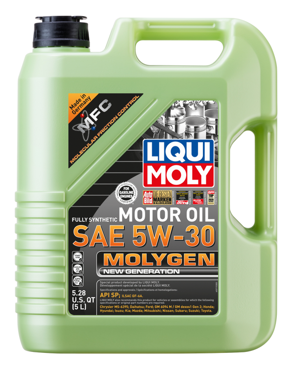 LIQUI MOLY 5L Molygen New Generation Motor Oil SAE 5W30 - Bull Strap