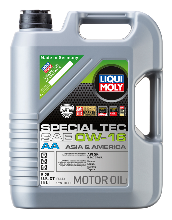 LIQUI MOLY 5L Special Tec AA Motor Oil SAE 0W16 - Bull Strap