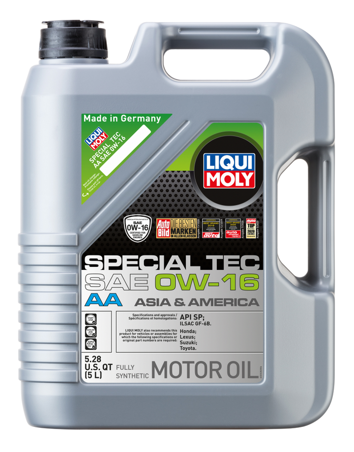 LIQUI MOLY 5L Special Tec AA Motor Oil SAE 0W16 - Bull Strap