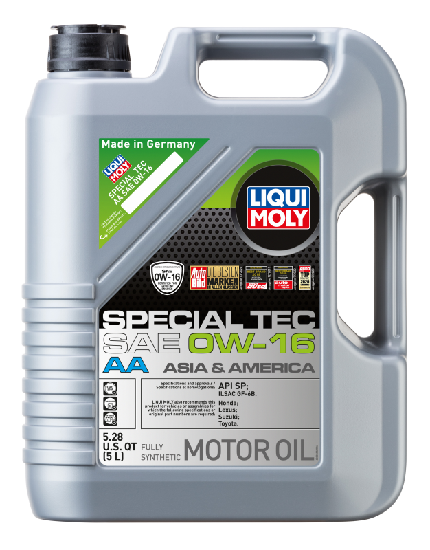 LIQUI MOLY 5L Special Tec AA Motor Oil SAE 0W16 - Bull Strap