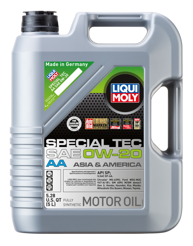 LIQUI MOLY 5L Special Tec AA Motor Oil SAE 0W20 - Bull Strap