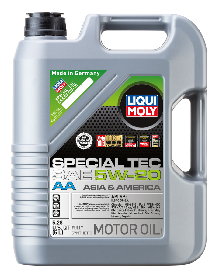 LIQUI MOLY 5L Special Tec AA Motor Oil SAE 5W20 - Bull Strap