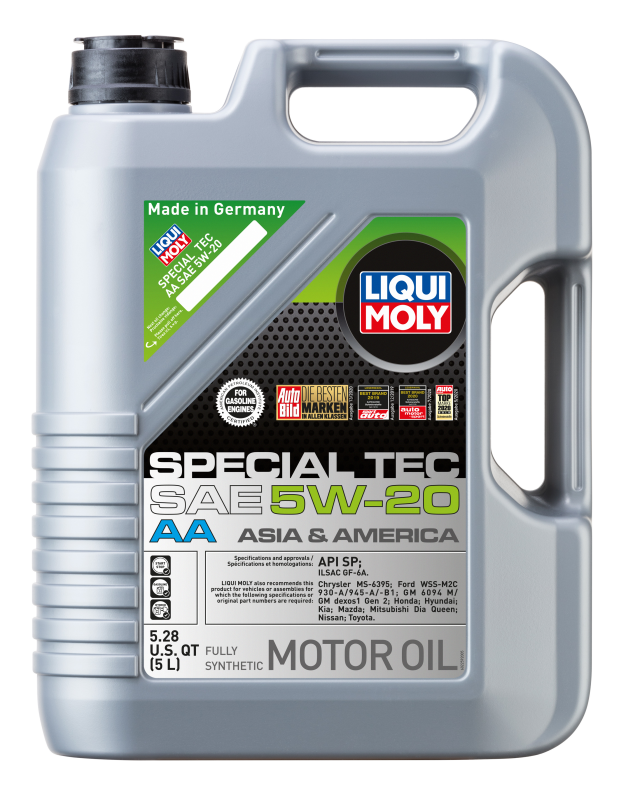 LIQUI MOLY 5L Special Tec AA Motor Oil SAE 5W20 - Bull Strap