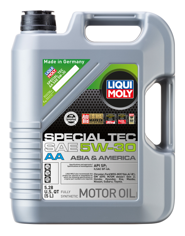 LIQUI MOLY 5L Special Tec AA Motor Oil SAE 5W30 - Bull Strap
