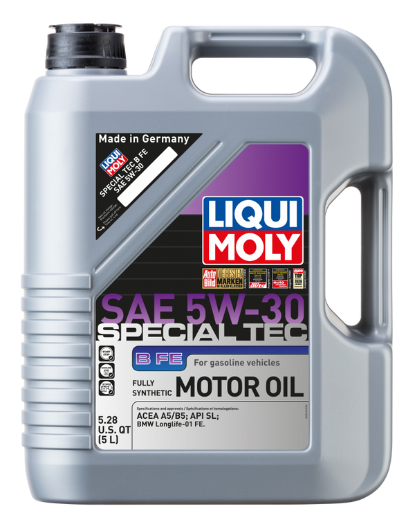 LIQUI MOLY 5L Special Tec B FE Motor Oil SAE 5W30 - Bull Strap