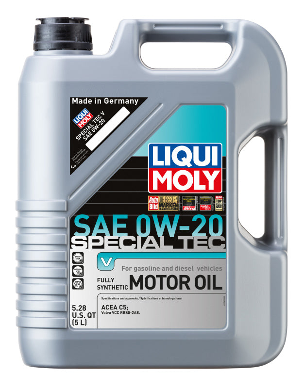 LIQUI MOLY 5L Special Tec V Motor Oil SAE 0W20 - Bull Strap