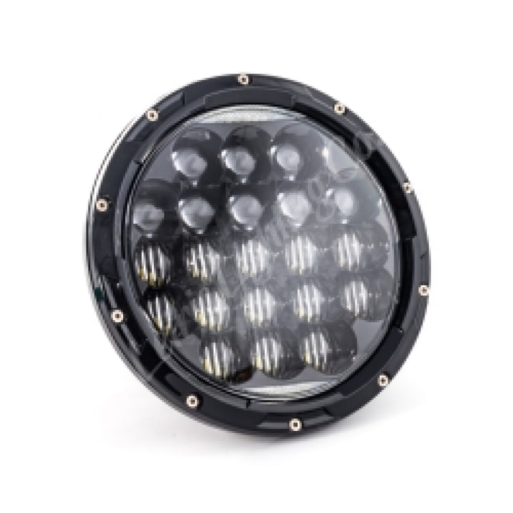 Letric Lighting 7in Led Aggressive Headlght Blk - Bull Strap