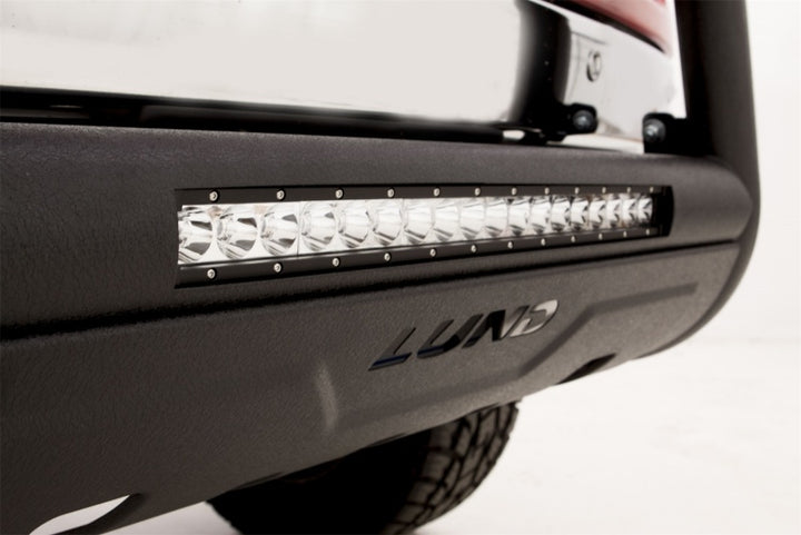 Lund 07-17 Chevy Silverado 1500 Bull Bar w/Light & Wiring - Black - Bull Strap