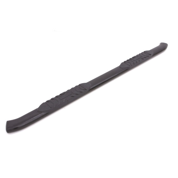 Lund 07-17 Toyota Tundra Access Cab 5in. Oval Curved Steel Nerf Bars - Black - Bull Strap
