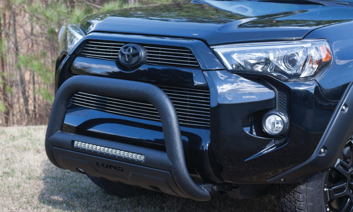 Lund 08-17 Toyota Sequoia Bull Bar w/Light & Wiring - Black - Bull Strap