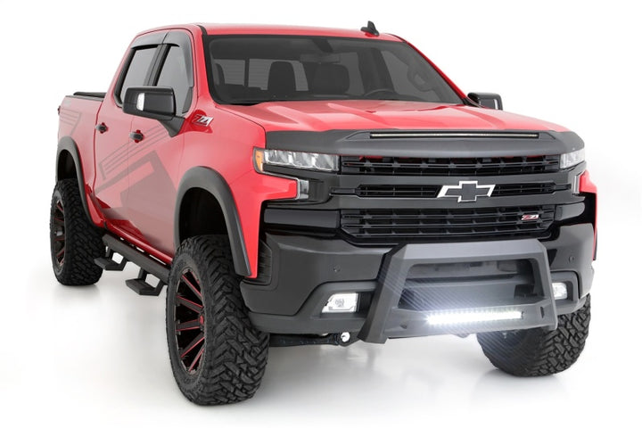 Lund 19-22 Chevrolet/GMC Silverado/Sierra 1500 Revolution Bull Bar - Black - Bull Strap