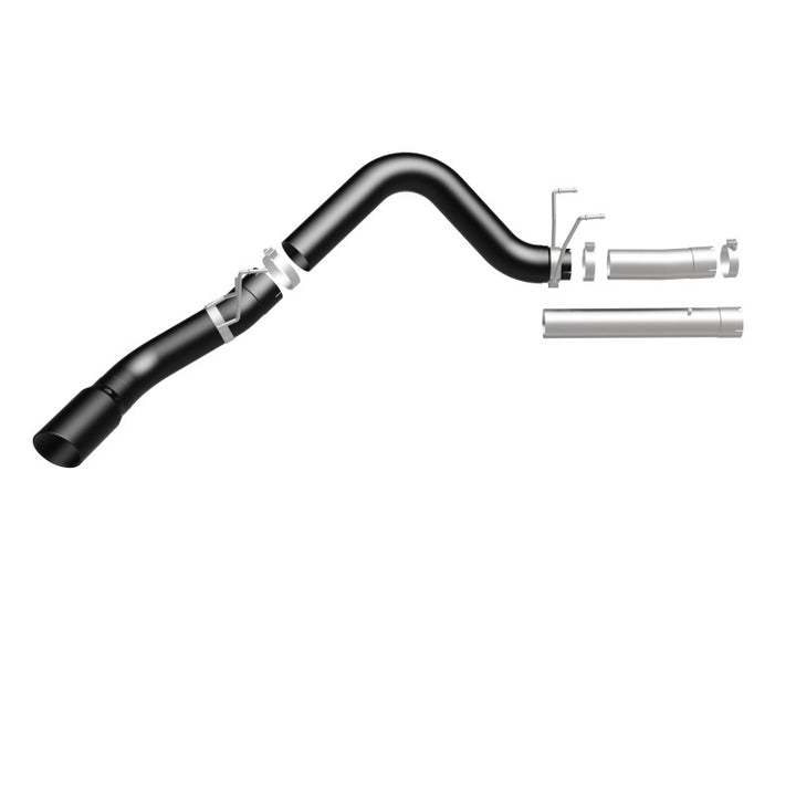 MagnaFlow 07-10 Dodge 2500/3500 409 SS DPF Back 5in Single Exit Exhaust- Black - Bull Strap
