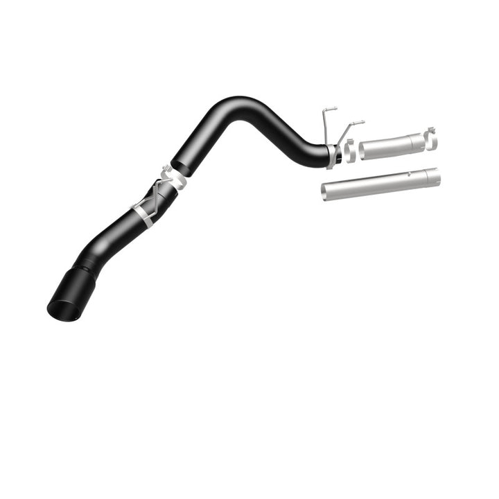 MagnaFlow 07-10 Dodge 2500/3500 409 SS DPF Back 5in Single Exit Exhaust- Black - Bull Strap