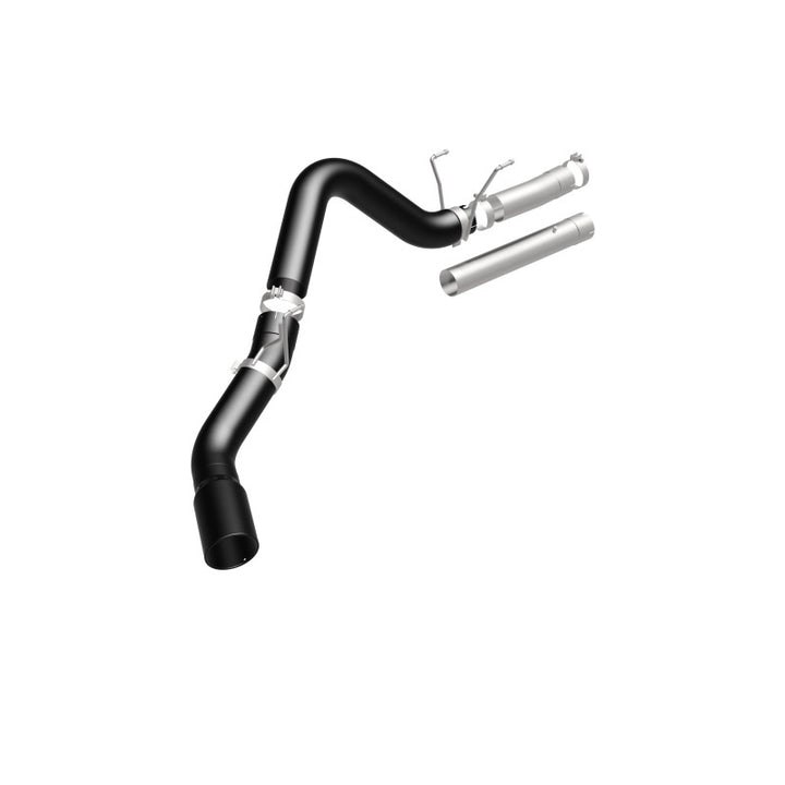MagnaFlow 07-10 Dodge 2500/3500 409 SS DPF Back 5in Single Exit Exhaust- Black - Bull Strap