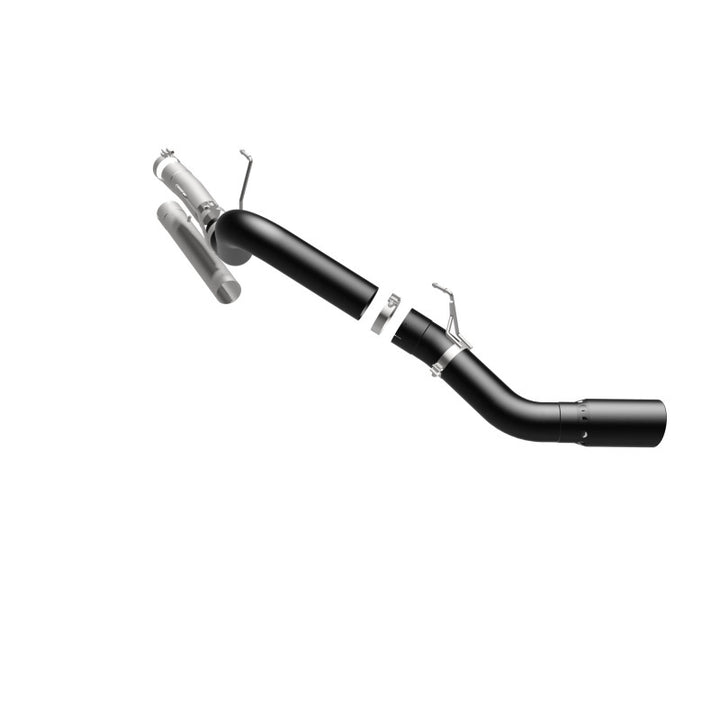 MagnaFlow 07-10 Dodge 2500/3500 409 SS DPF Back 5in Single Exit Exhaust- Black - Bull Strap