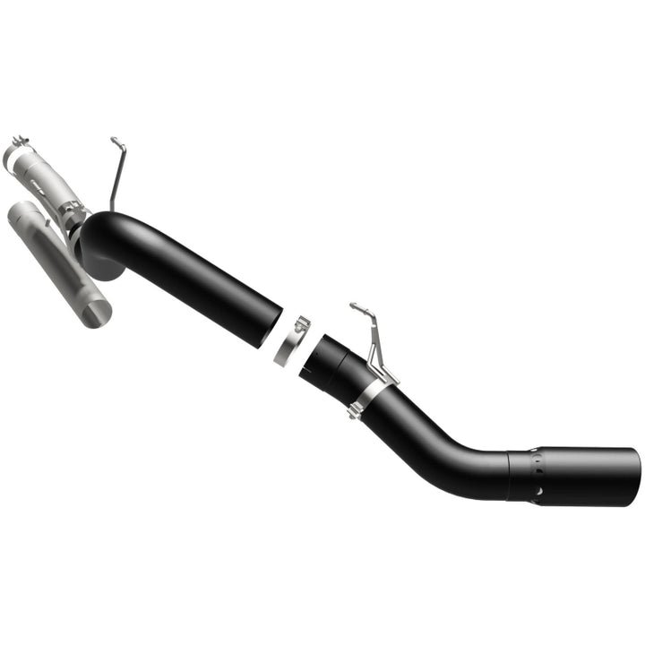 MagnaFlow 07-10 Dodge 2500/3500 409 SS DPF Back 5in Single Exit Exhaust- Black - Bull Strap
