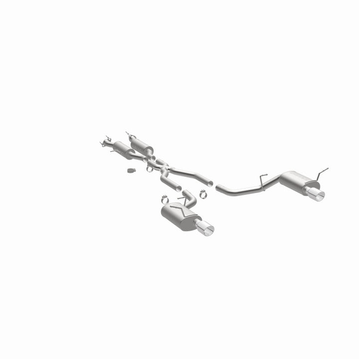 MagnaFlow 11-12 Dodge Durango V8 5.7L Dual Split Rear Exit Stainless Cat Back Performance Exhaust - Bull Strap