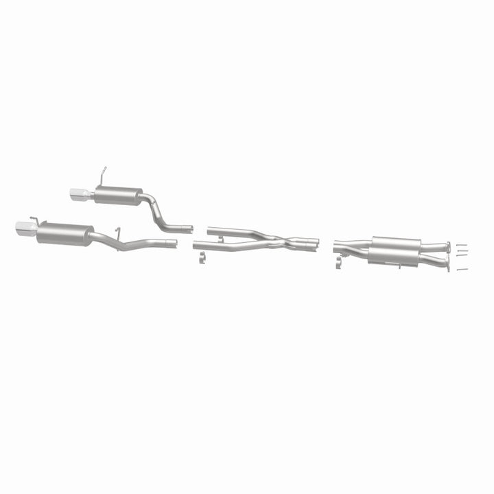MagnaFlow 11-12 Dodge Durango V8 5.7L Dual Split Rear Exit Stainless Cat Back Performance Exhaust - Bull Strap