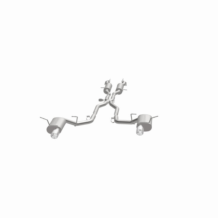 MagnaFlow 11-12 Dodge Durango V8 5.7L Dual Split Rear Exit Stainless Cat Back Performance Exhaust - Bull Strap
