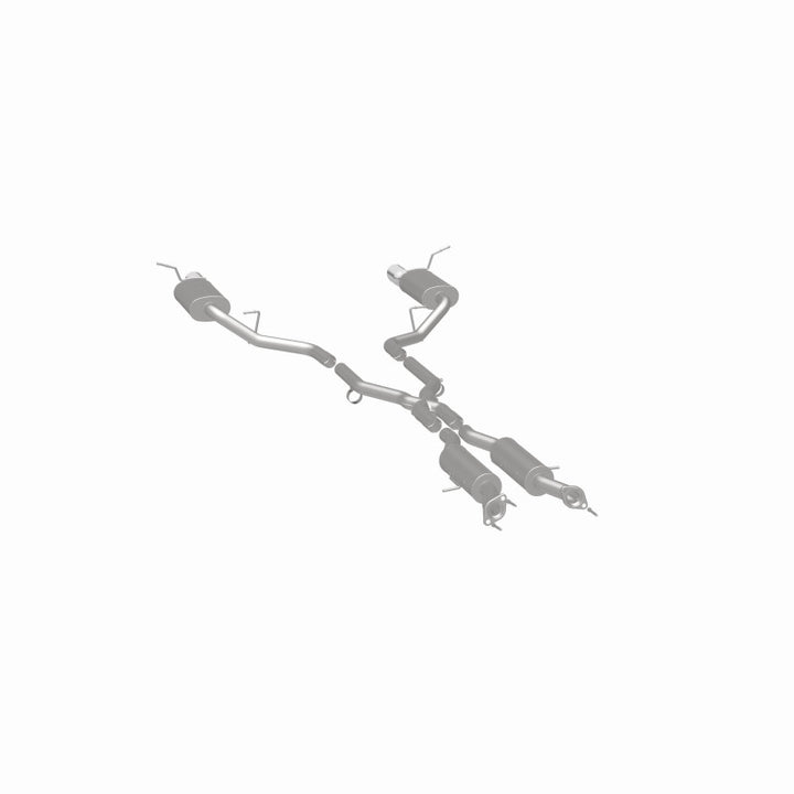 MagnaFlow 11-12 Dodge Durango V8 5.7L Dual Split Rear Exit Stainless Cat Back Performance Exhaust - Bull Strap