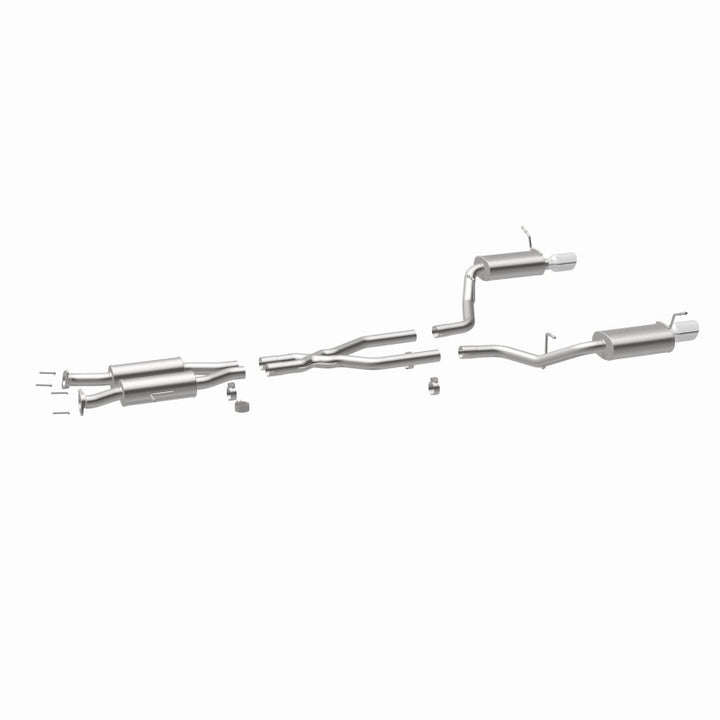MagnaFlow 11-12 Dodge Durango V8 5.7L Dual Split Rear Exit Stainless Cat Back Performance Exhaust - Bull Strap