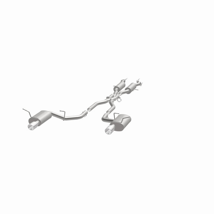 MagnaFlow 11-12 Dodge Durango V8 5.7L Dual Split Rear Exit Stainless Cat Back Performance Exhaust - Bull Strap