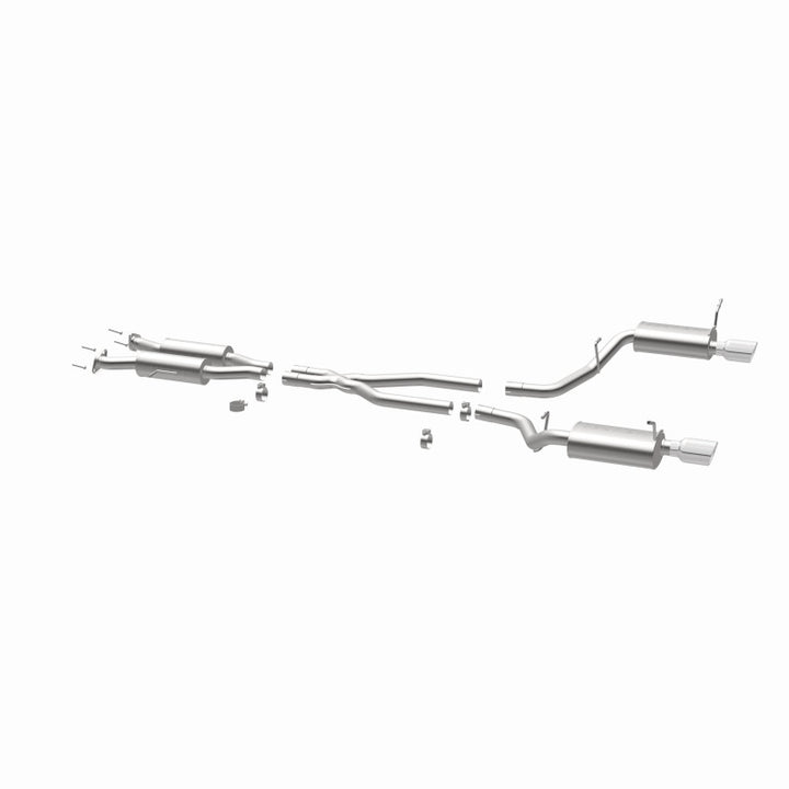 MagnaFlow 11-12 Dodge Durango V8 5.7L Dual Split Rear Exit Stainless Cat Back Performance Exhaust - Bull Strap