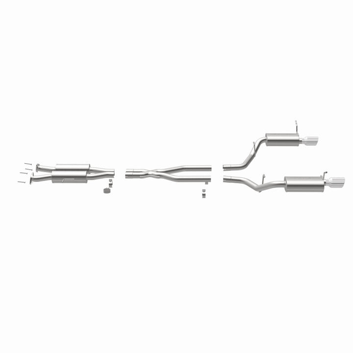 MagnaFlow 11-12 Dodge Durango V8 5.7L Dual Split Rear Exit Stainless Cat Back Performance Exhaust - Bull Strap