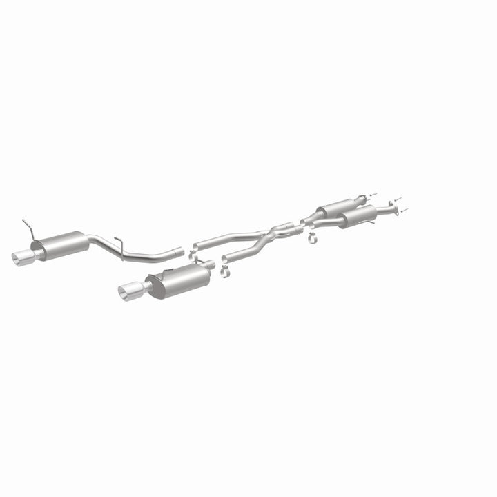 MagnaFlow 11-12 Dodge Durango V8 5.7L Dual Split Rear Exit Stainless Cat Back Performance Exhaust - Bull Strap