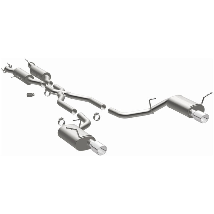MagnaFlow 11-12 Dodge Durango V8 5.7L Dual Split Rear Exit Stainless Cat Back Performance Exhaust - Bull Strap