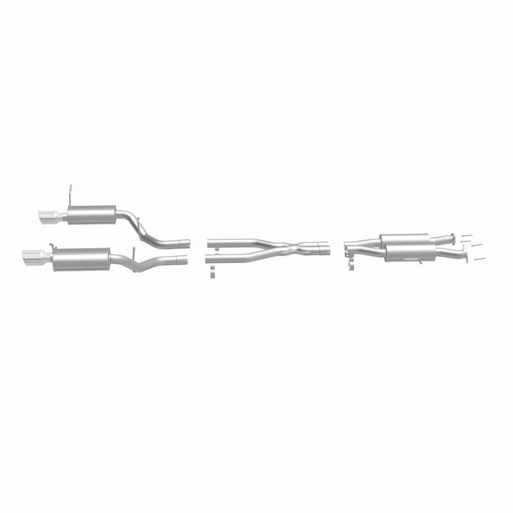 MagnaFlow 11-12 Dodge Durango V8 5.7L Dual Split Rear Exit Stainless Cat Back Performance Exhaust - Bull Strap