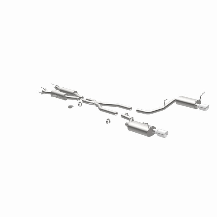 MagnaFlow 11-12 Dodge Durango V8 5.7L Dual Split Rear Exit Stainless Cat Back Performance Exhaust - Bull Strap